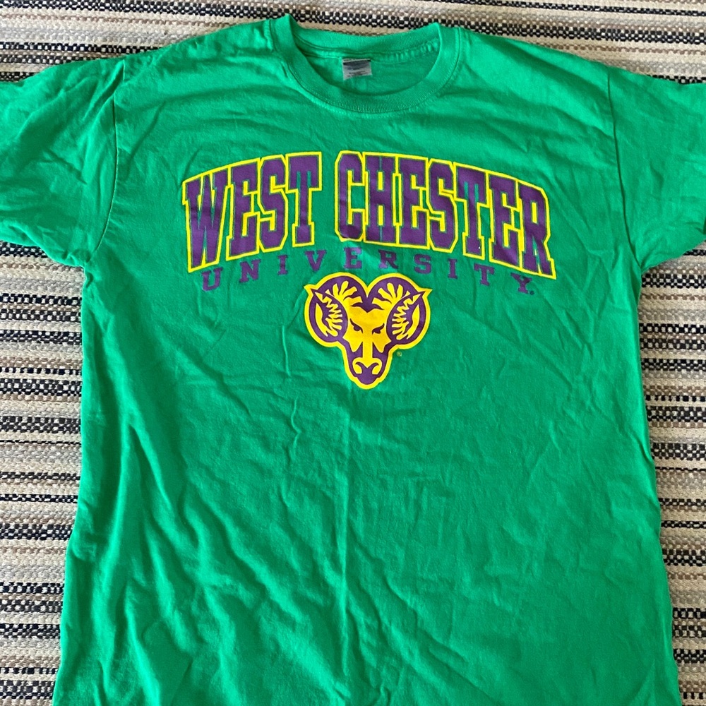 Kelly Green West Chester University Rams WCU T-Shirt M